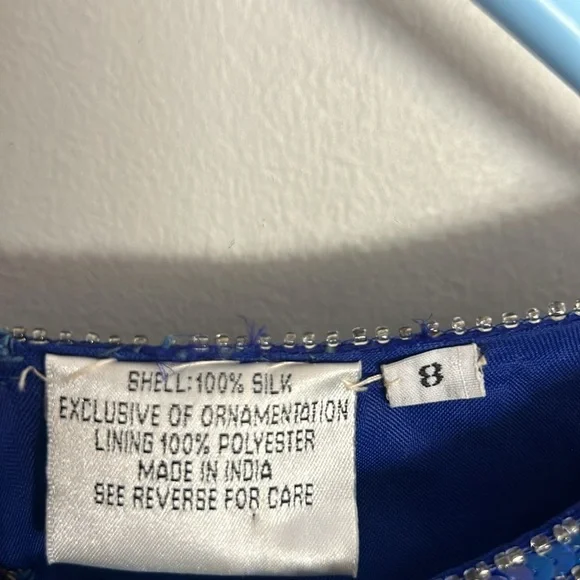 Golden Girls-2 Vintage Stenay Silk Sequence Ritzy Dresses Silk Cocktail attire - Picture 15 of 16